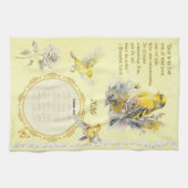 2026 Calendar Towel Goldfinch Trust in the Lord Geschirrtuch (Horizontal)