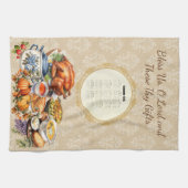 2026 Calendar Towel Grace Bless Us O Lord Geschirrtuch (Horizontal)