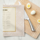 2026 Calendar Towel Horse in Sunset Geschirrtuch (Viertel Falte)