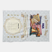 2026 Calendar Towel Let Freedom Ring 250 Years Geschirrtuch (Horizontal)