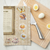 2026 Calendar Towel Saturday Morning Tea Time Geschirrtuch (Viertel Falte)