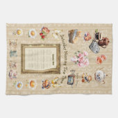 2026 Calendar Towel Saturday Morning Tea Time Geschirrtuch (Horizontal)