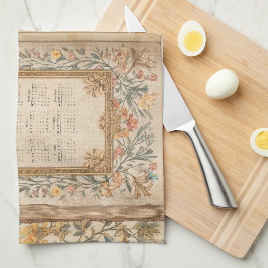 2026 Calendar Towel Ten Commandments Monastic  Geschirrtuch (Viertel Falte)