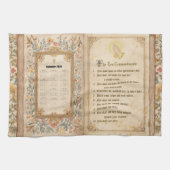 2026 Calendar Towel Ten Commandments Monastic  Geschirrtuch (Horizontal)