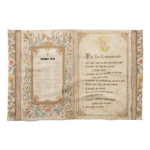 2026 Calendar Towel Ten Commandments Monastic 
