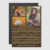 2026 Calendar Year Coffee Beans 3 Photos Magnet (Vorne/Hinten)