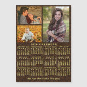 2026 Calendar Year Coffee Beans 3 Photos Magnet (Vorderseite)