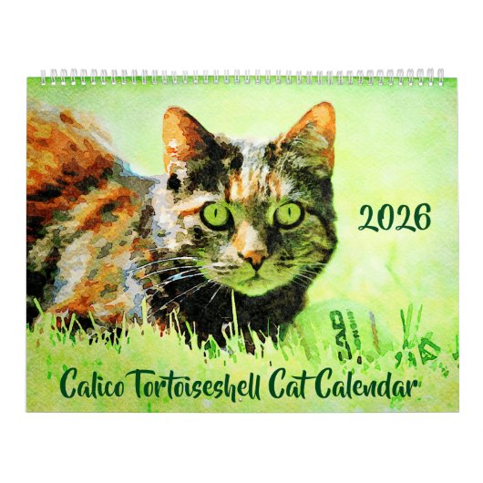 2026 Calico Tortoiseshell Cat Owners Lovers Gift Kalender (Titelbild)