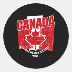 2026 Canada Soccer Fan Weltmeisterschaft Runder Aufkleber