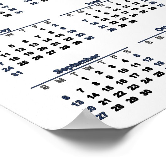 2026 Cat Calendar Family First Poster (Ecke)