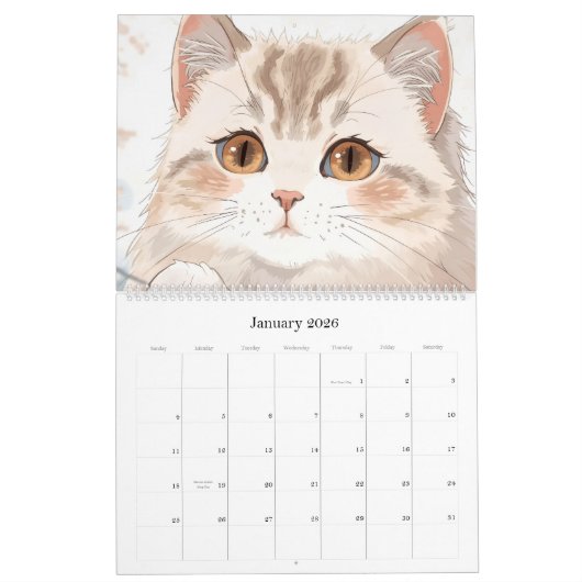 2026 Cat Lover Calendar Kalender (Jan 2026)