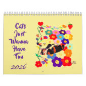 2026 Cats Just Wanna Have Fun Cat Art Kalender (Titelbild)