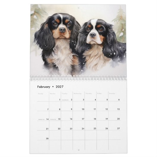 2026 Cavalier King Charles Spaniel Kalender (Feb 2027)