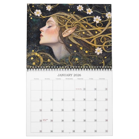2026 Celtic Dreaming Fantasy Art Calendar Kalender (Jan 2026)