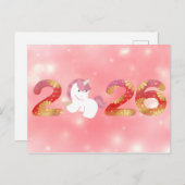 2026, Chinese New Year, Horse Postkarte (Vorne/Hinten)