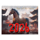 2026 Chinesische Zodiakische Tiere im Pferdejahr v Kalender (Titelbild)