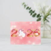 2026, Chinesisches Neujahr, Pferd Postkarte (Stehend Vorderseite)