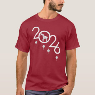 2026 Chinesisches New Year Origami Horse T-Shirt