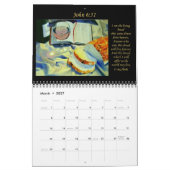 2026 Christliche Bibelkunst Kalender (Mär 2027)