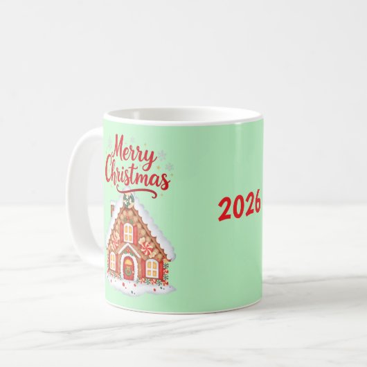 2026 Christmas House Mug  Kaffeetasse (Vorderseite Links)