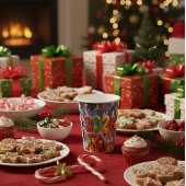 2026 Christmas & New Year Paper Cup Pappbecher