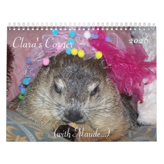 2026 Clara's Corner Groundhog Calendar A Kalender (Titelbild)