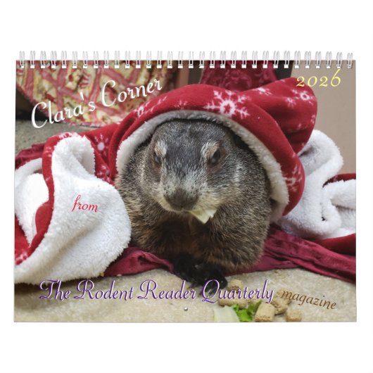2026 Claras Groundhog-Kenderkalender G Kalender (Titelbild)