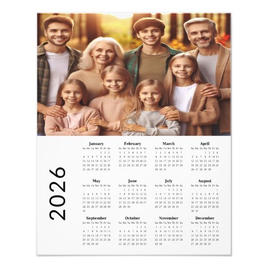 2026 Classic Full Bleed Calendar Fotodruck (Vorne)