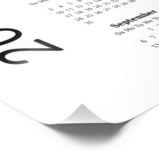 2026 Classic Full Bleed Calendar Fotodruck (Ecke)