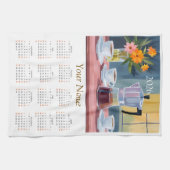 2026 Coffee Lovers KItchen Tea Towel Calendar  Geschirrtuch (Horizontal)
