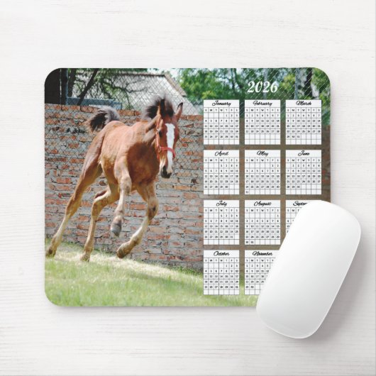 2026-Colt-Laufzeitkalender Mousepad (Mit Mouse)