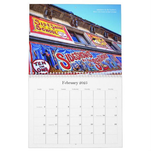2026 Coney Island 15-monatiger Kalender (Feb 2025)
