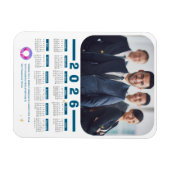 2026 Corporate Foto Kalender Business Holiday Magnet (Horizontal)