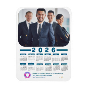 2026 Corporate Foto Kalender Business Holiday Magnet