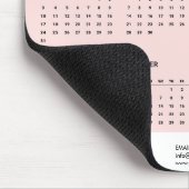 2026 Corporate Full Year Calendar Giveaway Pink Mousepad (Ecke)