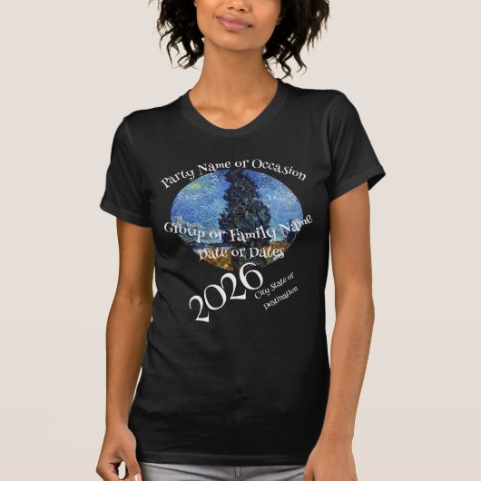 2026 Cruise Ship Vacation Destination Vacation T-Shirt (Vorderseite)