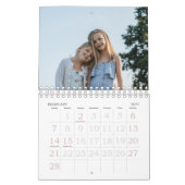 2026 Custom Family Photos Coastal Stripe Kalender (Feb 2027)