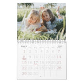2026 Custom Family Photos Coastal Stripe Kalender (Mär 2026)