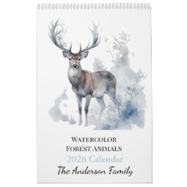 2026 Custom Forest Animals Photo Calendar Kalender