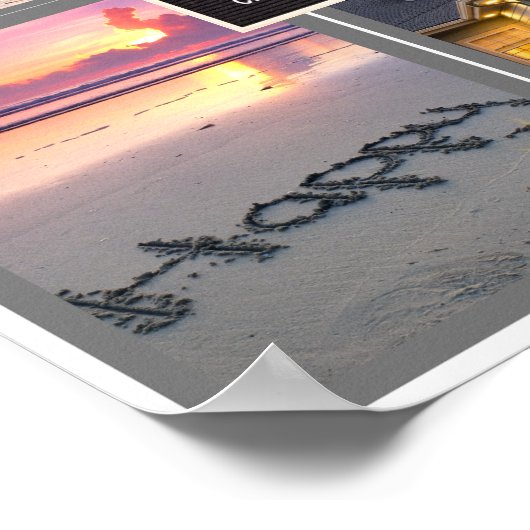 2026 Custom Law of Attraction Vision Board Goal Poster (Ecke)