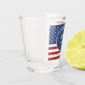 2026 Custom Message USA 250 Years Commemorative Schnapsglas (Links)