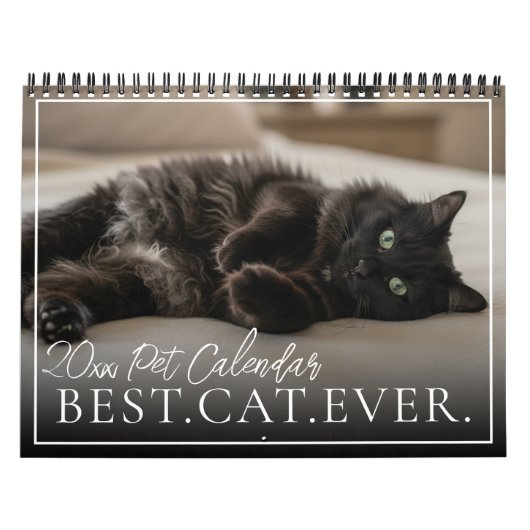 2026 Custom Pet Cat Best Cat Ever Your Photo Kalender (Titelbild)