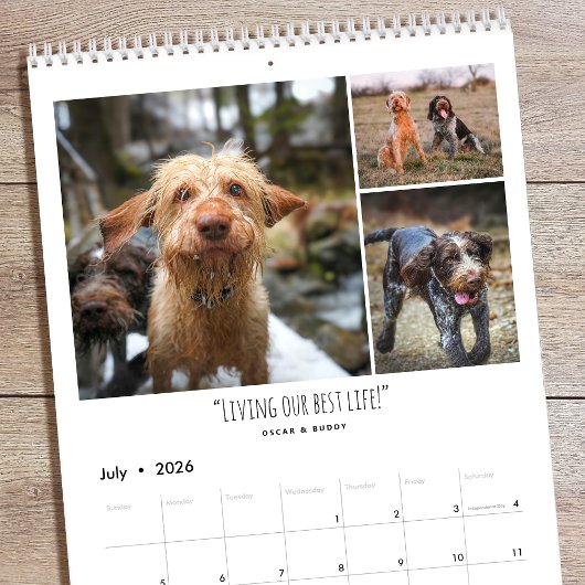 2026 Custom Photo Calendar Family Quotes Modern Kalender