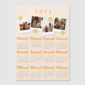2026 Custom Photo Calendar Magnetic Card Magnetkarte (Vorderseite)