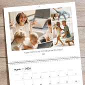 2026 Custom Photo Family Quotes & Funny Sayings Kalender