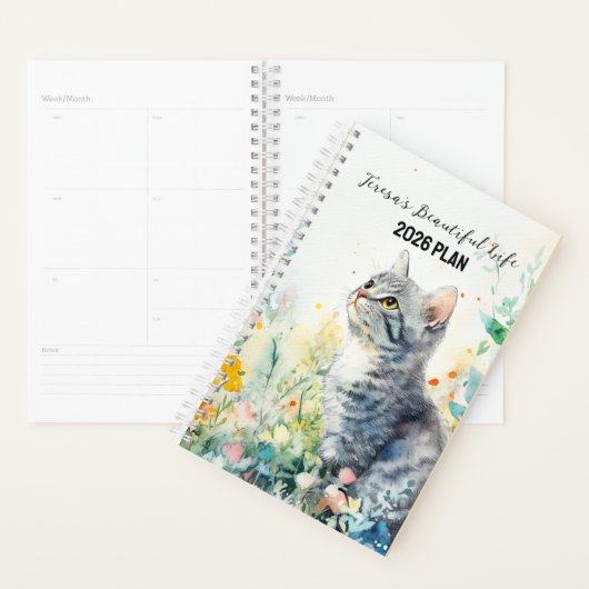 2026 Custom Planner | Floral Cat Planner Planer (Anzeige)