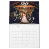 2026 Custom Wedding Photo Chic Script Calendar Kalender (Jan 2026)