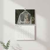 2026 Custom Wedding Photo Chic Script  Kalender