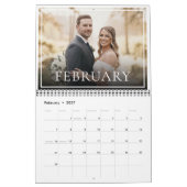 2026 Custom Wedding Photo Newlywed Chic Kalender (Feb 2027)