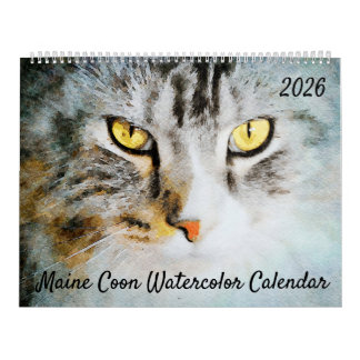 2026 Cute Maine Coon Cat Mama Gift Cat Lovers Gift Kalender